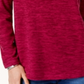 Karen Scott Women's Marled Sweatshirt Magenta Size Petite XL