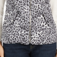 Charter Club Women's Printed Zip Front Vest White Size Petite Small