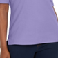 Karen Scott Women's Cotton Eyelet Trim Top Purple Size Small