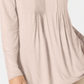 Style & Co Women's Long Sleeve Pintuck Top Pink Size Large