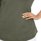 Karen Scott Women's Cotton Lace up T-Shirt Green Size Small
