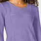 Karen Scott Women's Patchwork Stitch Pullover Sweater Purple Size X-Small