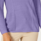 Karen Scott Women's Patchwork Stitch Pullover Sweater Purple Size X-Small