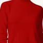 Karen Scott Women's Zip Back Mock Neck Sweater Red Size Small