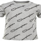 Champion Little Boy's Allover Open Script T-Shirt Gray Size 7