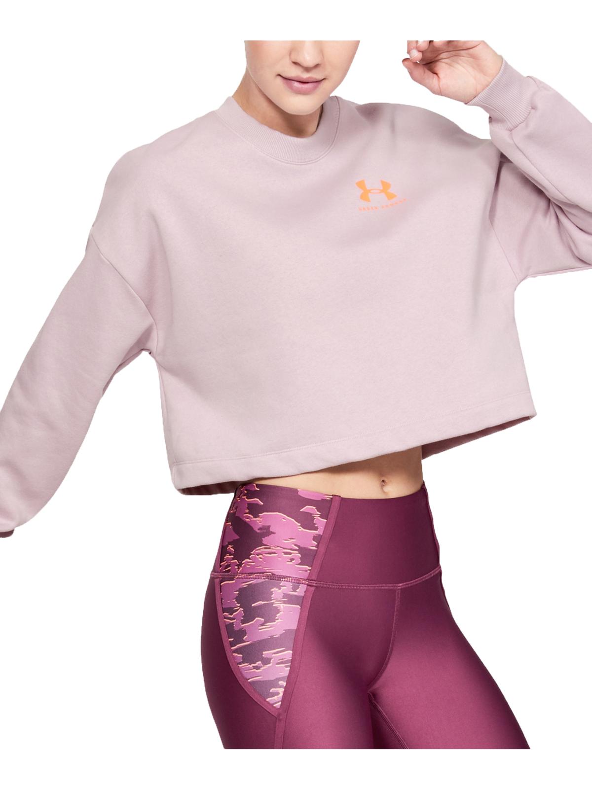 Under Armour Women's Rival Fitness Running Sweatshirt Orchid Size Small