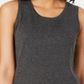 Charter Club Women's Sleeveless Crew Neck Sweater Gray Size Large