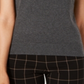 Charter Club Women's Sleeveless Crew Neck Sweater Gray Size Large