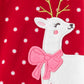 Carter's Baby Girl's Footed Fleece Reindeer Pajamas Red  Size 12 Months