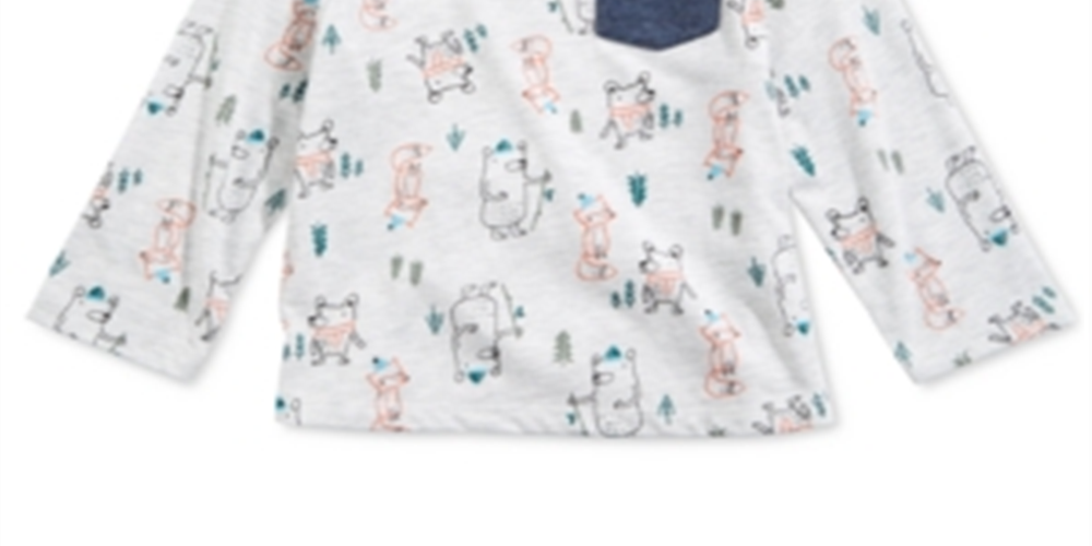 First Impressions Baby Boy's Forest Friends T-Shirt Gray Size 24MOS