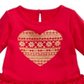 First Impressions Baby Girl's Sparkle Heart Ruffled Terry Dress Red Size 24MOS