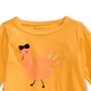 First Impressions Baby Girl's Cotton Gobble Peplum Hem T-Shirt Yellow Size 3-6MOS