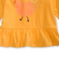 First Impressions Baby Girl's Cotton Gobble Peplum Hem T-Shirt Yellow Size 3-6MOS
