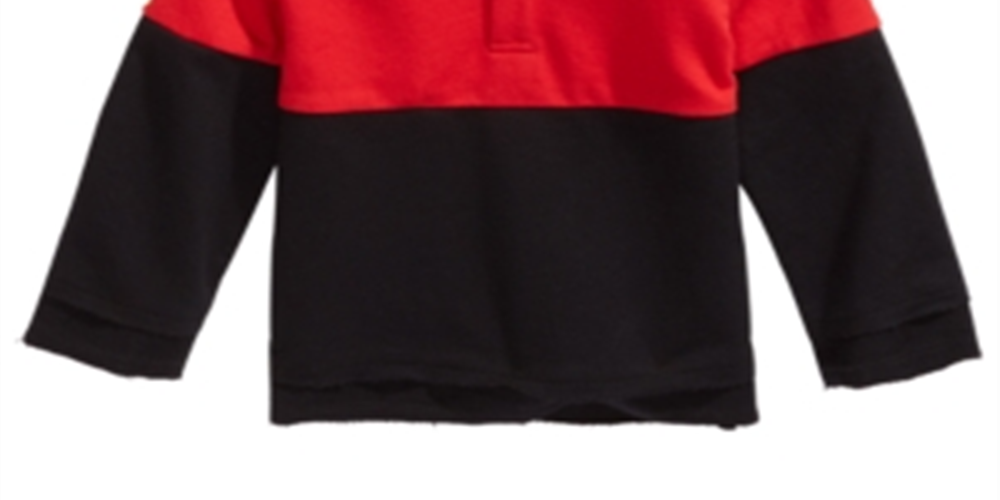 First Impressions Baby Boy's Colorblocked Collared Shirt Red Size 6-9MOS