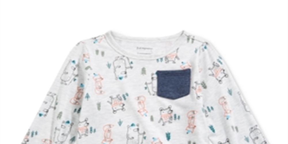 First Impressions Baby Boy's Forest Friends T-Shirt Gray Size 18MOS