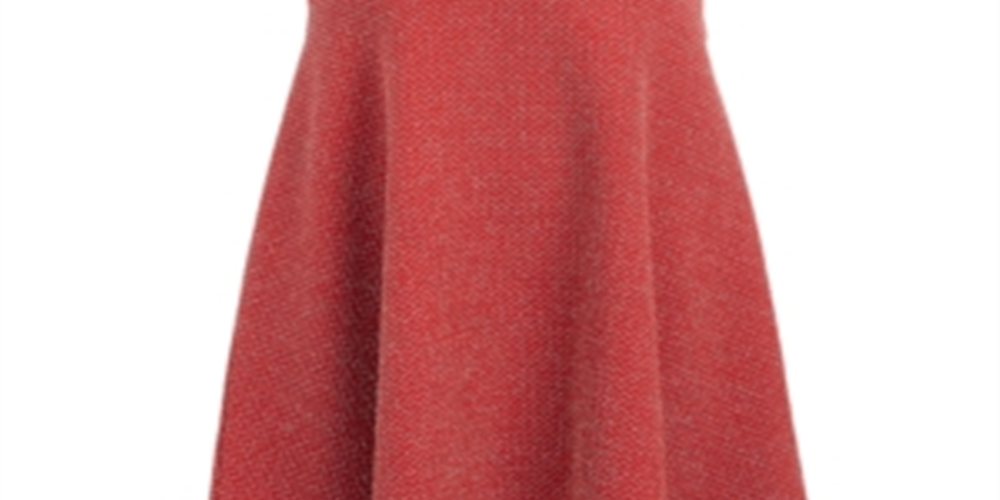 Epic Threads Toddler Girl's Metallic Knit Flutter Dress Red Size 3T