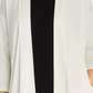 Eileen Fisher Women's Tencel Open Front Cardigan White Size Large