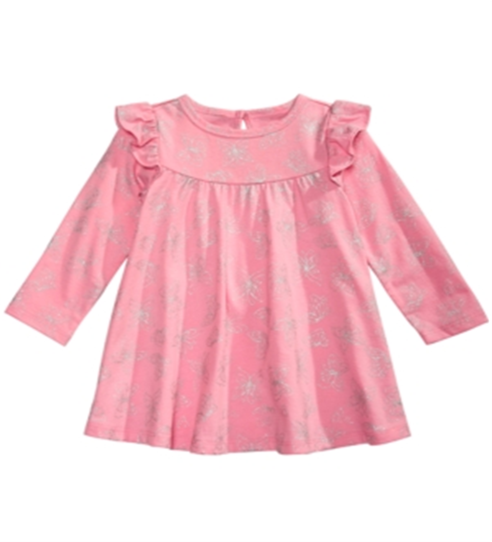 First Impressions Baby Girl's Butterfly Print Dress Pink Size 3-6MOS