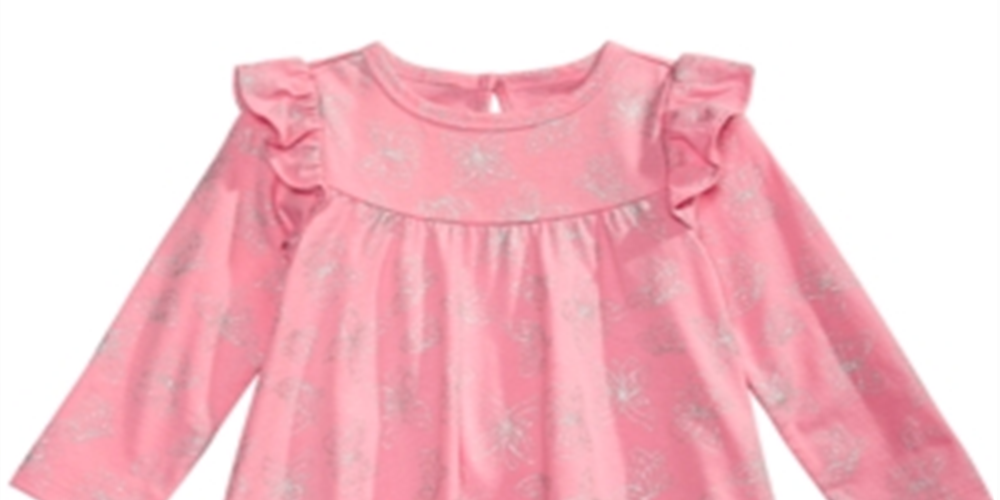 First Impressions Baby Girl's Butterfly Print Dress Pink Size 3-6MOS