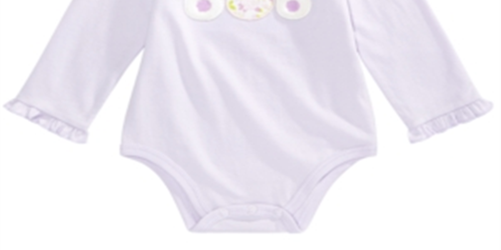 First Impressions Baby Girl's Bunnies Bodysuit Purple Size 0-3 Months