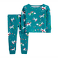 Carter's Toddler Girl's 2 Pc Snug Fit Cotton Holiday Unicorn Pajamas Set Blue Size 2T
