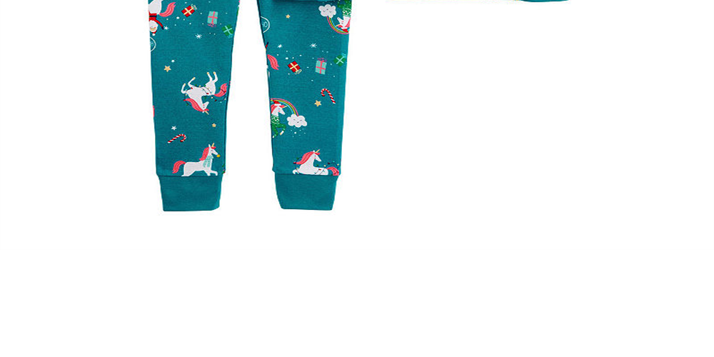 Carter's Toddler Girl's 2 Pc Snug Fit Cotton Holiday Unicorn Pajamas Set Blue Size 2T