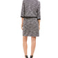 Connected Women's Tweed Dress & Fringe Jacket White/Wine Size 10