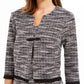 Connected Women's Tweed Dress & Fringe Jacket White/Wine Size 10