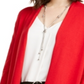 Alfani Women's Snap Sleeve Open Cardigan Red Size Medium