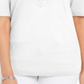 Karen Scott Women's Cotton Lace up Elbow Sleeve Top White Size Medium