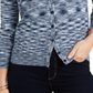 Charter Club Women's Space Dyed Button Cardigan Blue Size Small