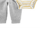 Carter's Baby Boy's 2 Pc Colorblocked Bodysuit & Jogger Pants White Size 18 Months