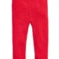 First Impressions Baby Girls Textured Leggings Red Size 6-9 Months