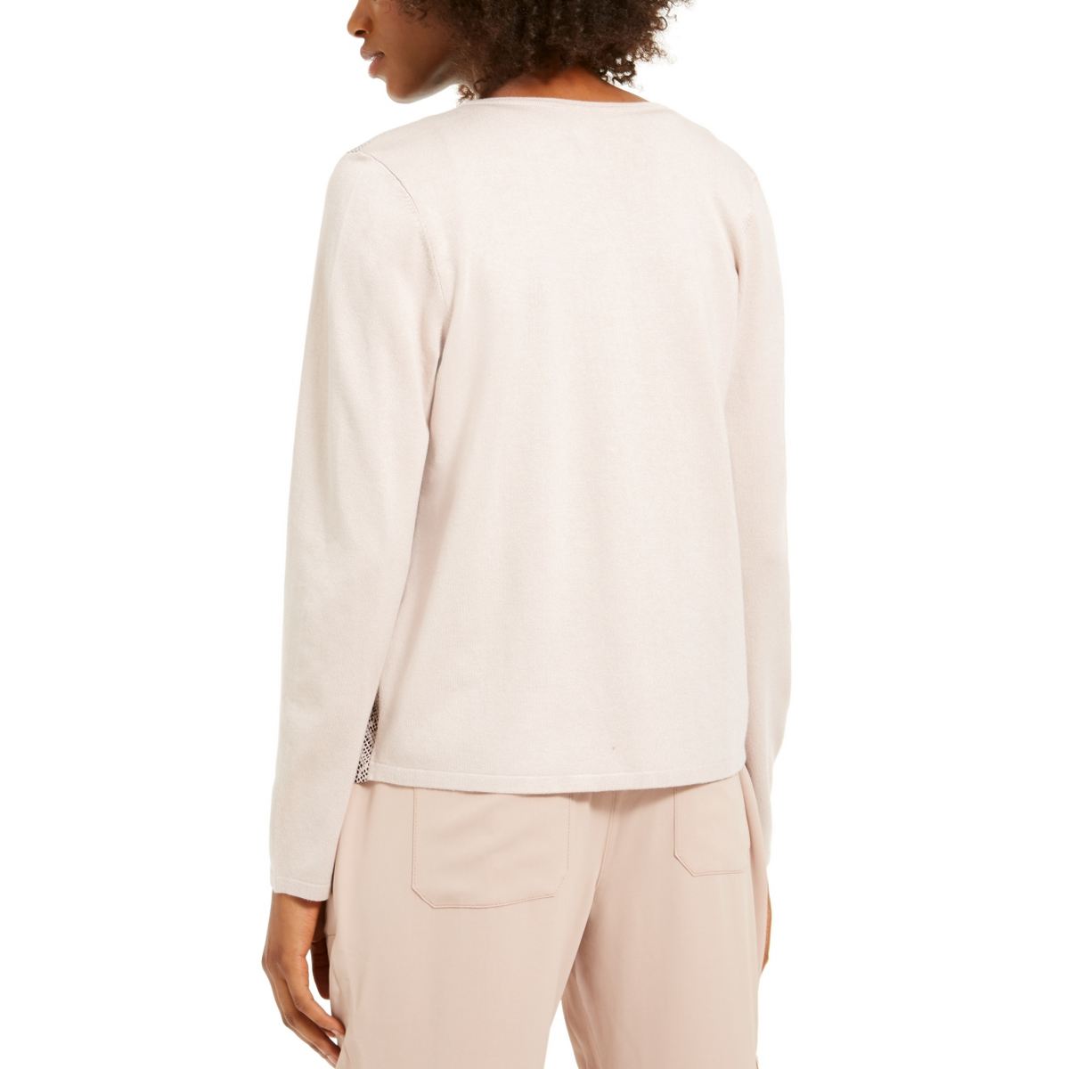 INC International Concepts Women's Printed Moleskin Topper Blush Size Small