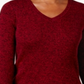 Karen Scott Women's Cotton Ribbed Marled Sweater Chestnut Size Petite L