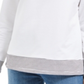 Karen Scott Women's Sport Contrast Hem Sweatshirt White Size Small
