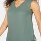 JM Collection Women's Grommet Trim Top Green Size X-Large