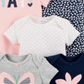 Carter's Baby Girl's 5 Pack Printed Bodysuits Gray Size 12 Months