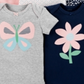 Carter's Baby Girl's 5 Pack Printed Bodysuits Gray Size 12 Months