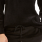Karen Scott Women's Sport Velour Sweatshirt Black Size X-Large