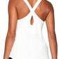 Under Armour Women's Graphic Script Crossback Studio Tank Top White Size Medium