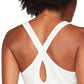 Under Armour Women's Graphic Script Crossback Studio Tank Top White Size Medium
