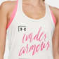 Under Armour Women's Graphic Script Crossback Studio Tank Top White Size Medium