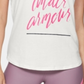 Under Armour Women's Graphic Script Crossback Studio Tank Top White Size Medium