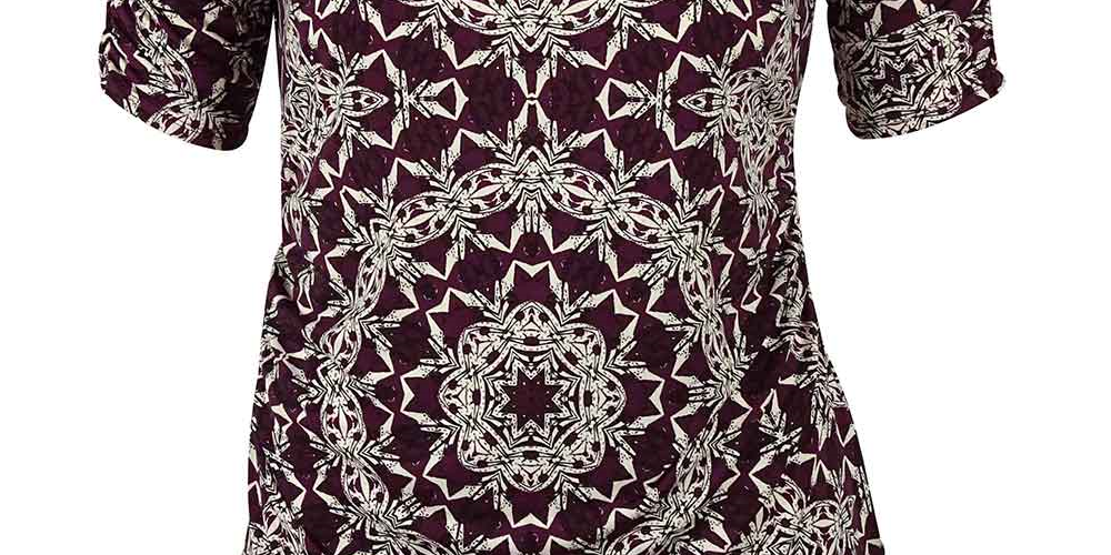Charter Club Women's Plus Keyhole Bell Sleeves Pullover Top Navy Size 3X