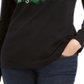 Karen Scott Women's Merry Cats Cotton Top Black Size Small