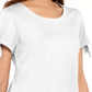 Karen Scott Women's Tie Sleeve T-Shirt White Size XX-Large