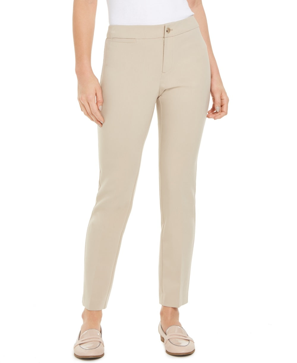 Charter Club Women's Newport Straight Leg Pants Beige Size 6