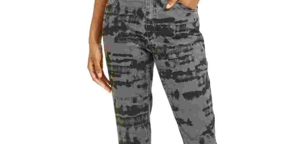 Tinseltown Junior's Tie Dye Skinny Jeans Black Size 5