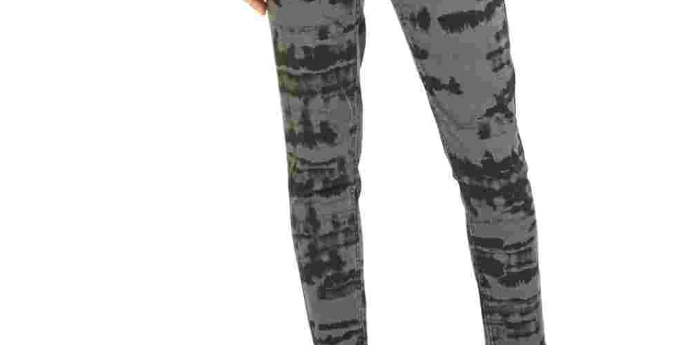 Tinseltown Junior's Tie Dye Skinny Jeans Black Size 5